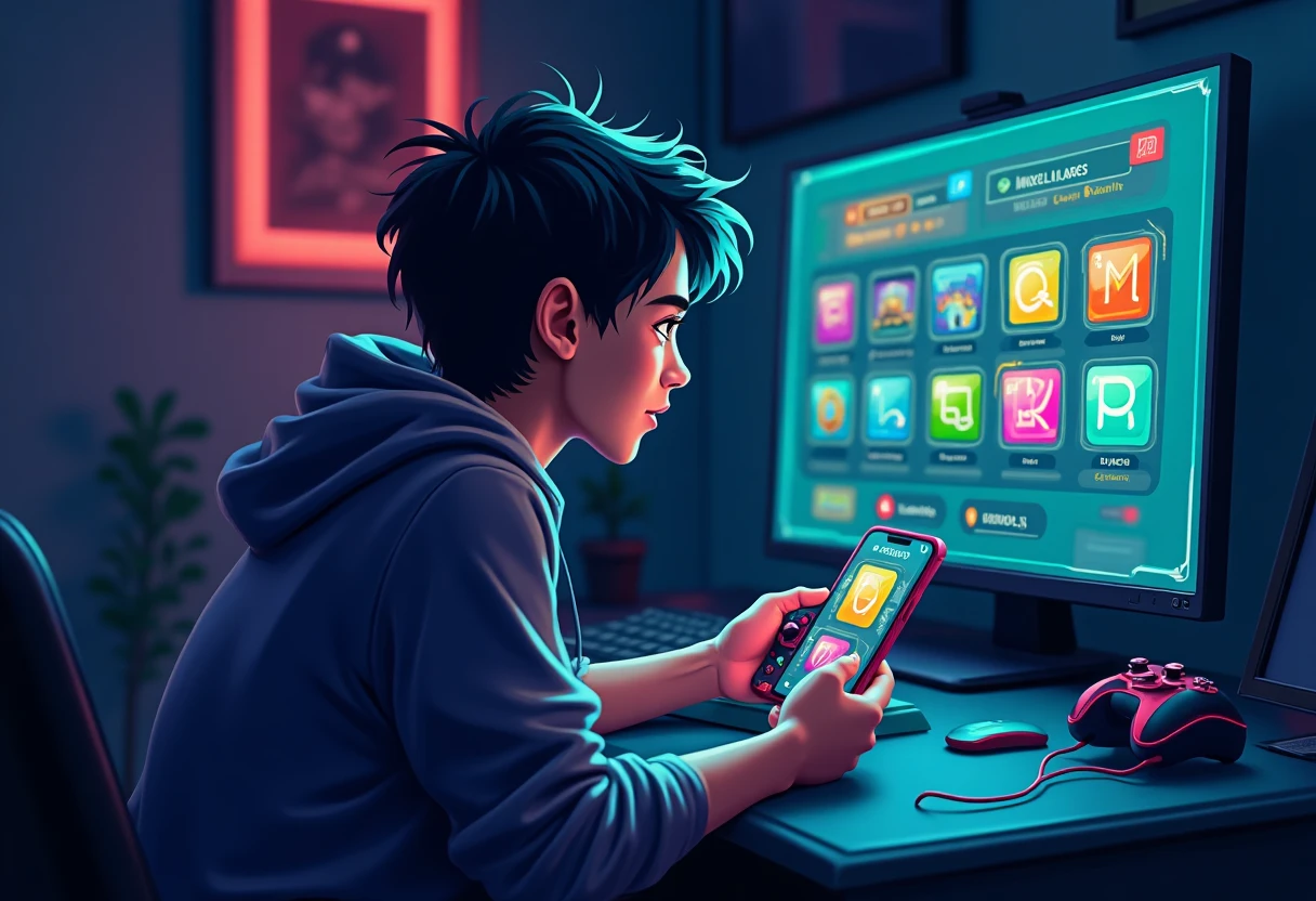 Apps de Roblox en un smartphone