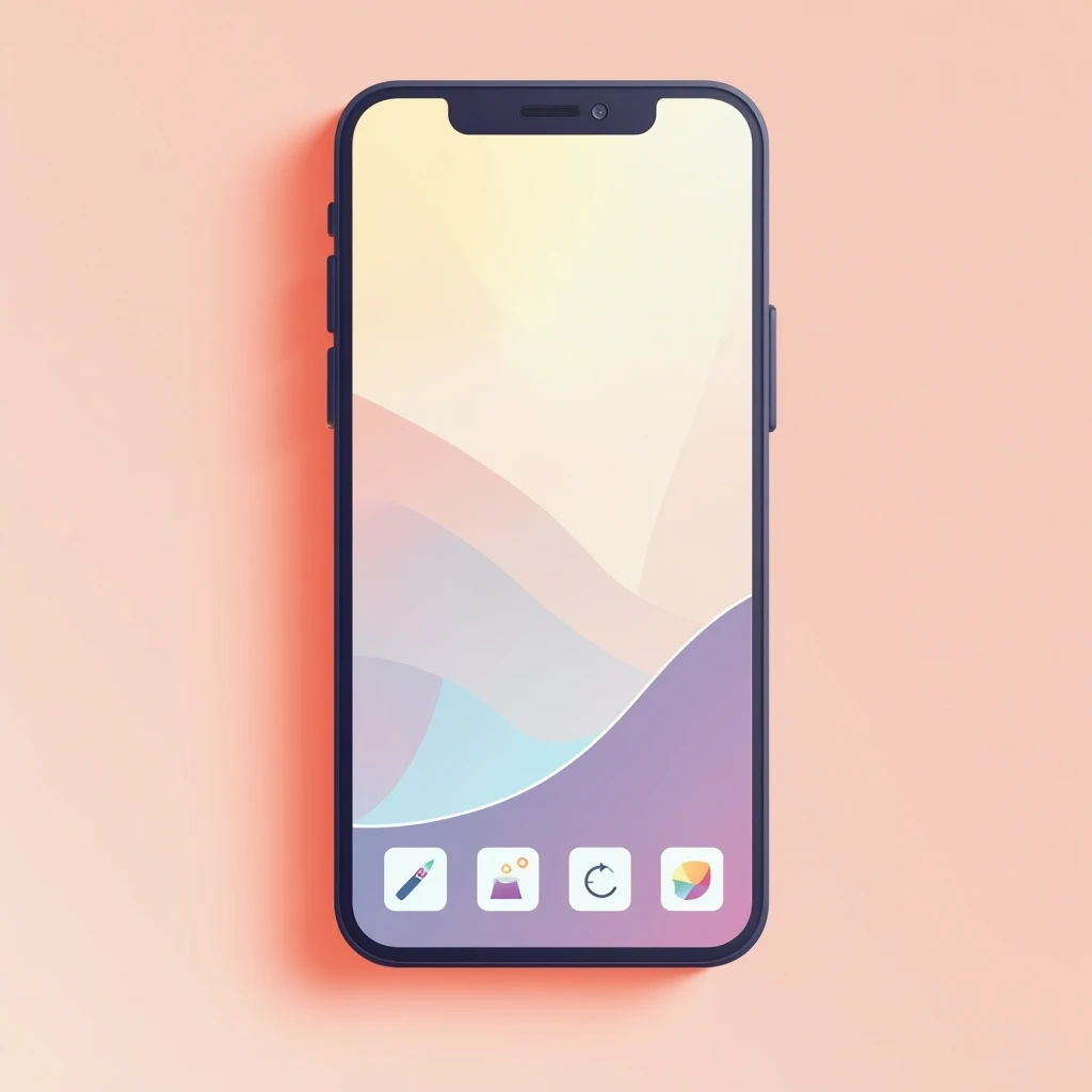App de produtividade premium em um smartphone